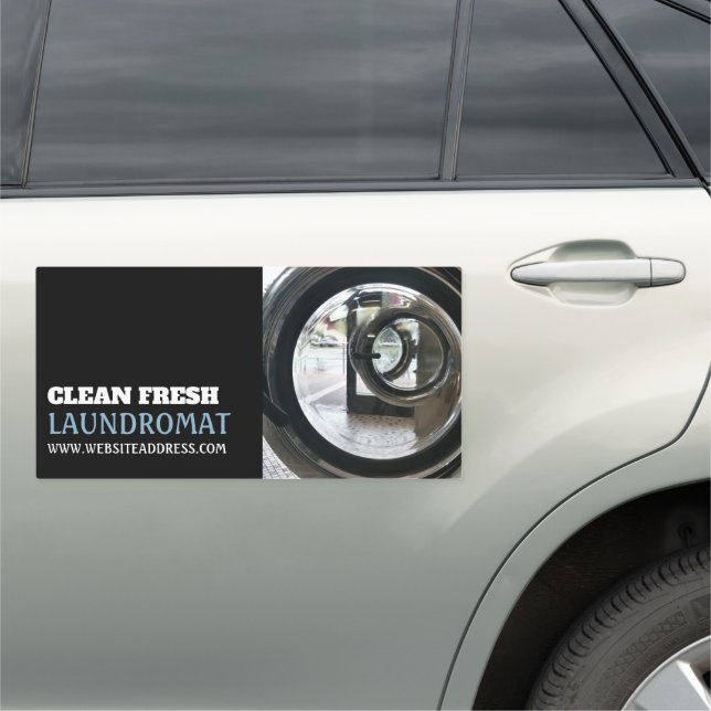 Washing Machines, Laundromat, Cleaning Service Car Magnet (In Situ)