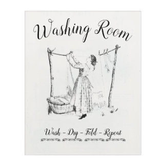 Washing Room Poster Acrylic Print