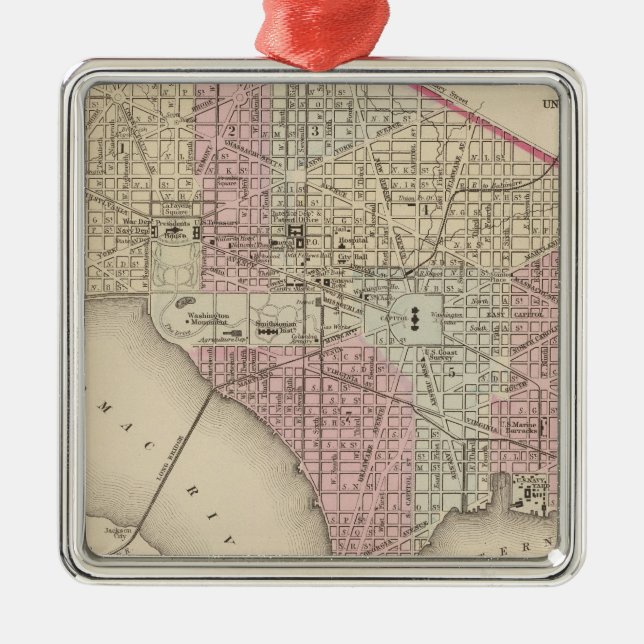 Washington 4 metal ornament (Front)