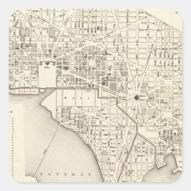 Washington 4 square sticker (Front)