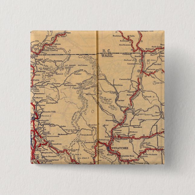 Washington 6 pinback button (Front)