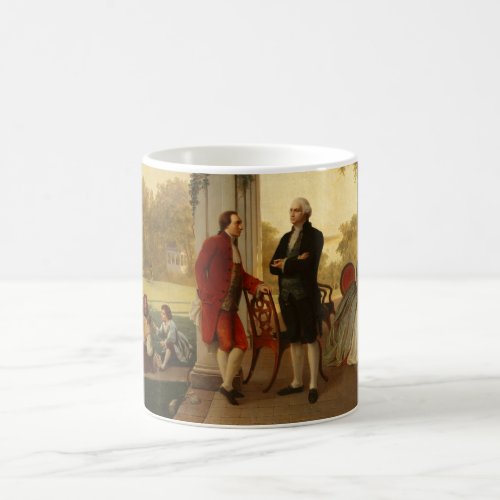 Washington and Lafayette at Mount Vernon 1784 Coffee Mug
