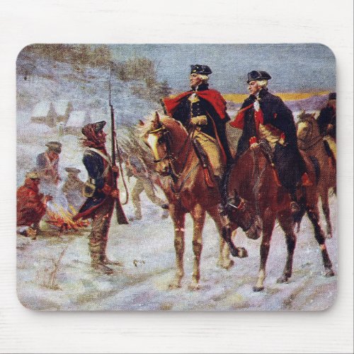 Washington and Lafayette at Valley Forge  Mouse Pad