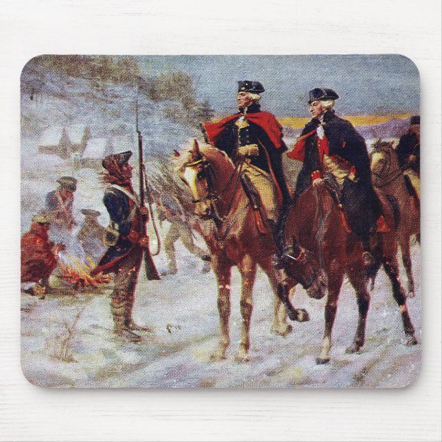 Washington and Lafayette at Valley Forge ~ Mouse Pad (Front)