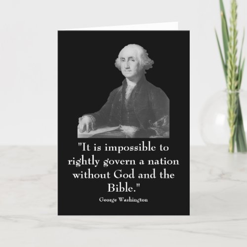 Washington and quote card