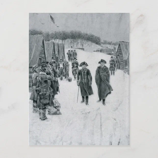 Washington and Steuben at Valley Forge Postcard | Zazzle