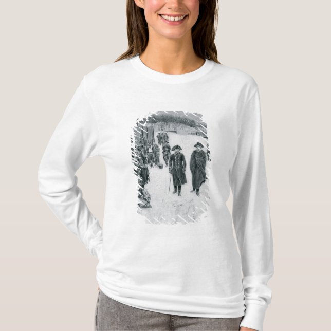 Washington and Steuben at Valley Forge T-Shirt (Front)