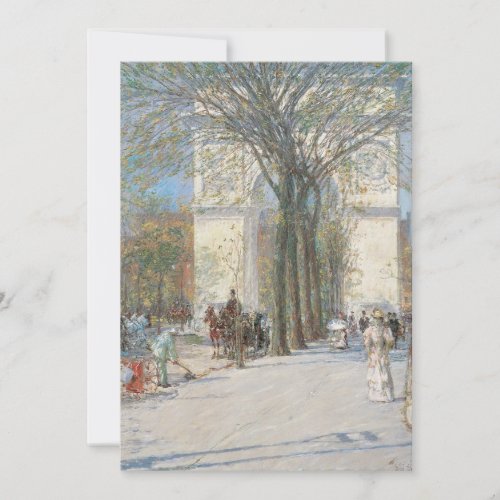 Washington Arch Spring by Frederick Childe Hassam