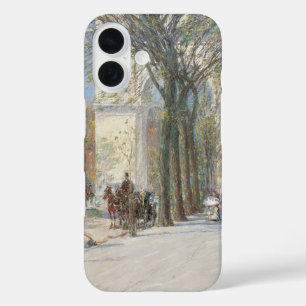 Washington Arch, Spring by Frederick Childe Hassam iPhone 16 Case
