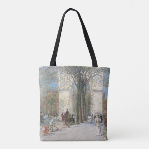 Washington Arch Spring by Frederick Childe Hassam Tote Bag