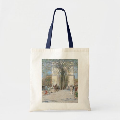 Washington Arch Spring by Frederick Childe Hassam Tote Bag