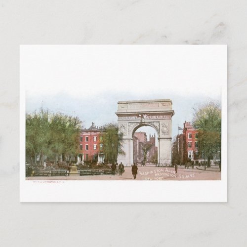 Washington Arch Washington Square New York Postcard