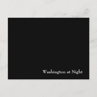 Washington at Night Postcard