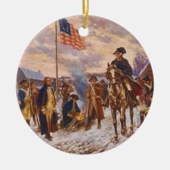 Washington At Valley Forge By Edward P. Moran Ceramic Ornament by TheArts at Zazzle