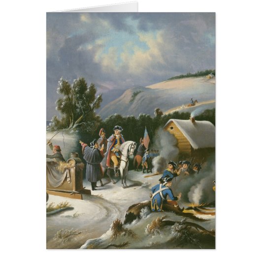 Washington At Valley Forge Cards (Front)