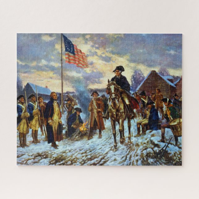 Washington at Valley Forge Jigsaw Puzzle (Horizontal)