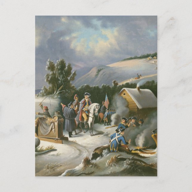 Washington At Valley Forge Postcard (Front)
