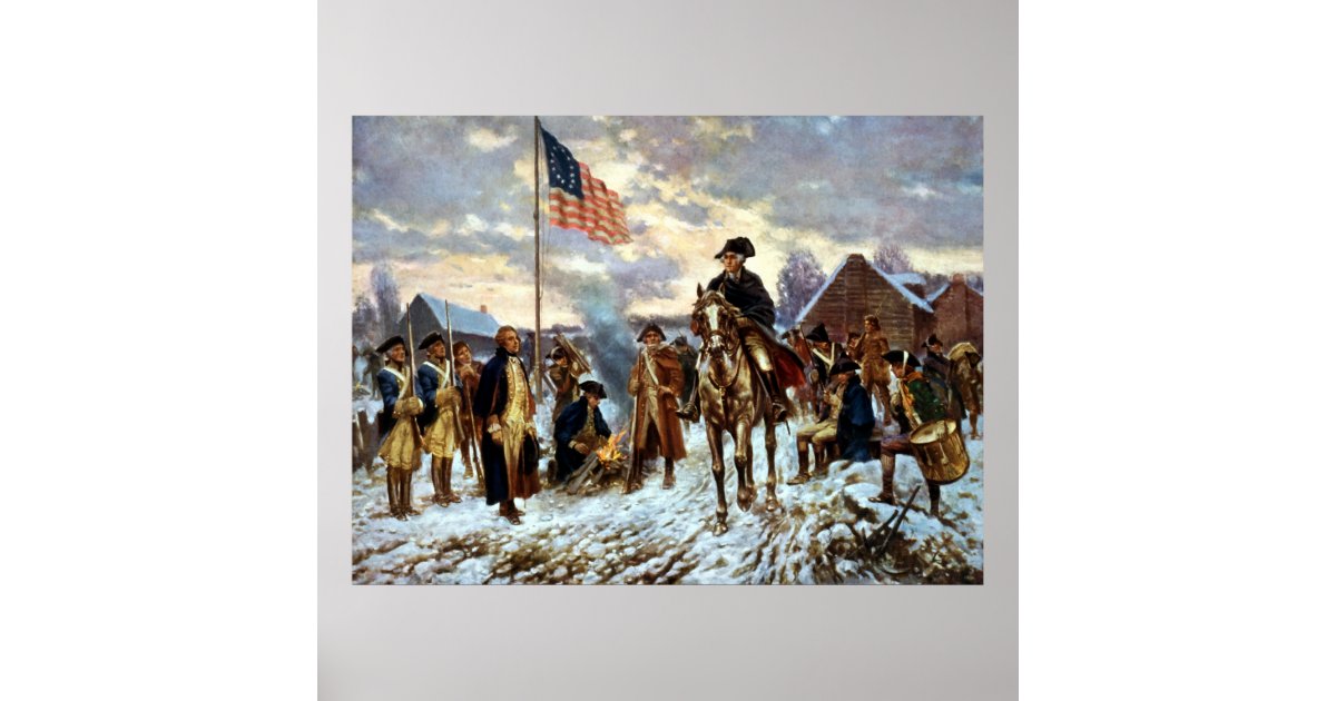 Washington at Valley Forge Poster | Zazzle