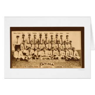 Washington Baseball Team 1913 Cards
