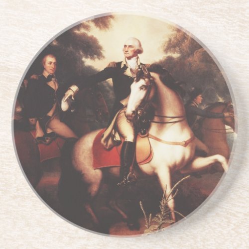 Washington Before Yorktown by Rembrandt Peale Sandstone Coaster