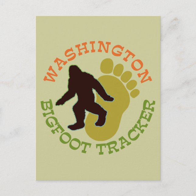 Washington Bigfoot Tracker Postcard (Front)