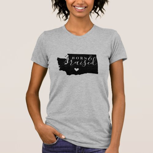 Washington Born and Raised State Tee