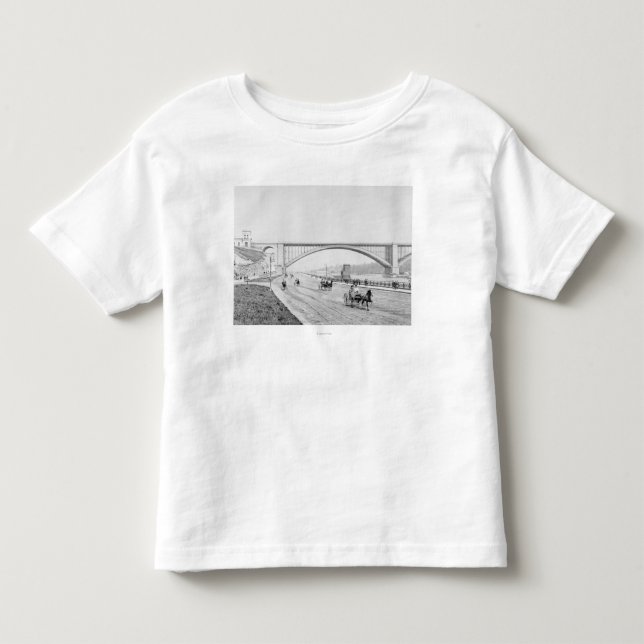 Washington Bridge and the Speedway Photograph Toddler T-shirt (Front)
