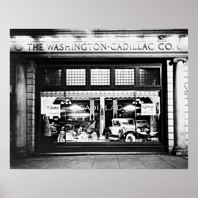 Washington Cadillac Company Showroom 1927 Poster (Front)