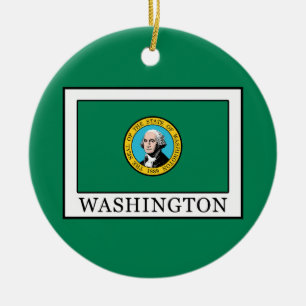 Washington Ceramic Ornament