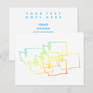 washington chill blur invitation