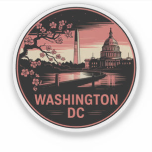 Washington City District of Columbia USA Sticker