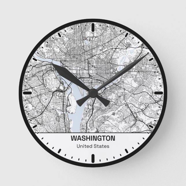 Washington Clock City Line Art (Front)