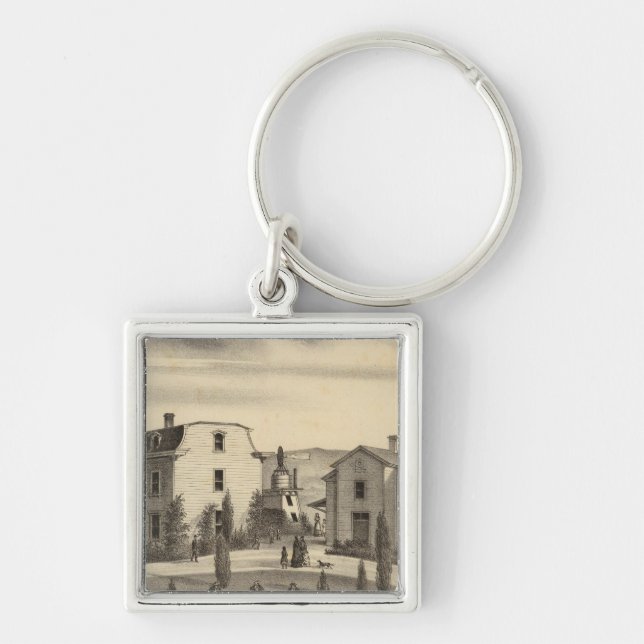 Washington College, Calif Keychain (Front)