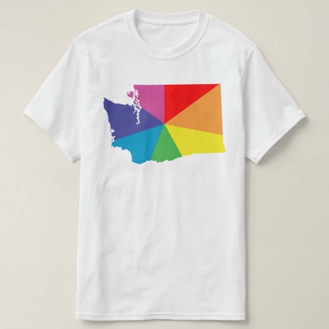 washington color burst T-Shirt (Design Front)