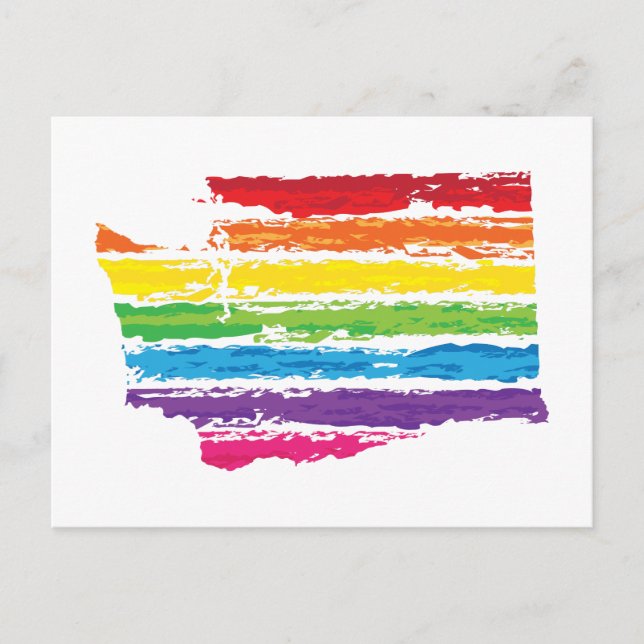 washington color strokes postcard (Front)