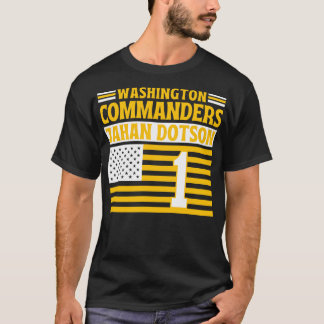 Washington Commanders Dotson 1 American Flag TShi T-Shirt