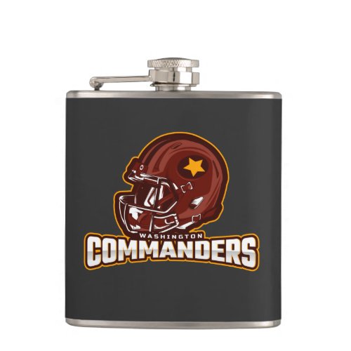 Washington Commanders Football Team Flask