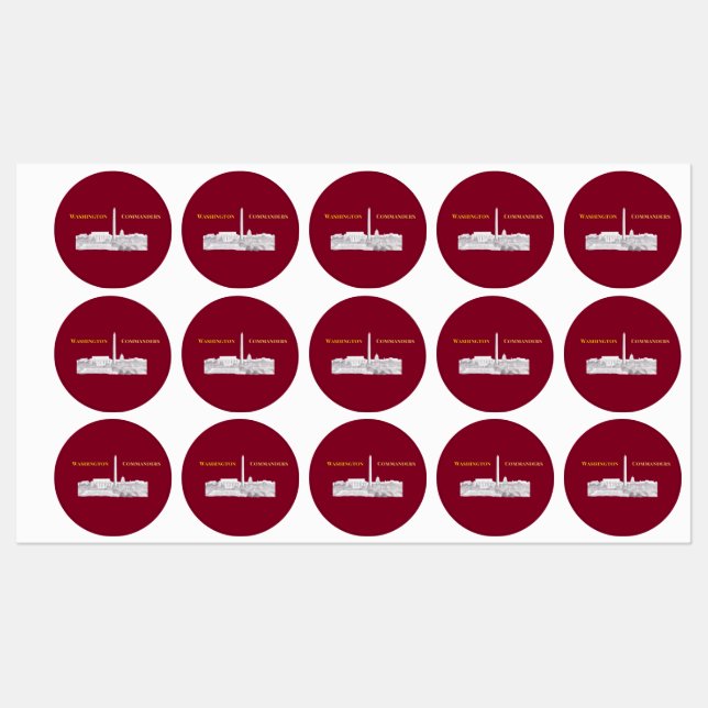 Washington Commanders Stickers (Sheet)