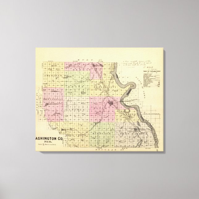 Washington County, Nebraska Canvas Print (Front)