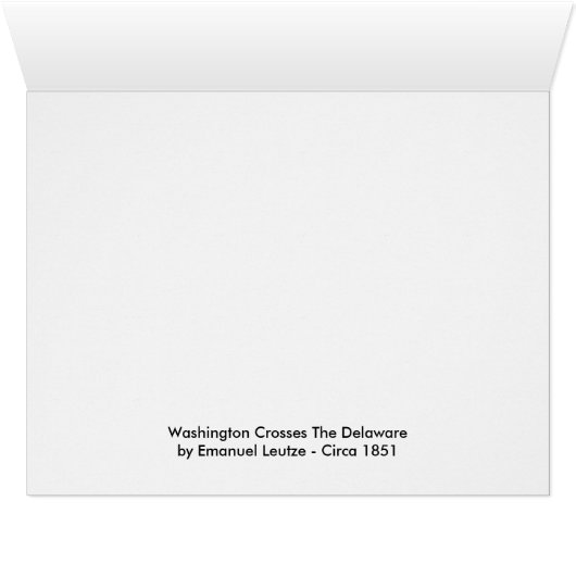 Washington Crosses The Delaware (Inside Horizontal (Bottom))