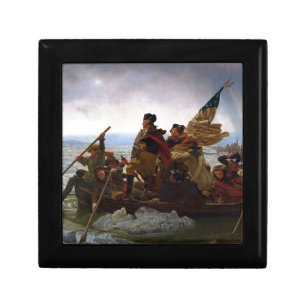 Washington Crossing Delaware Art Jewelry Box