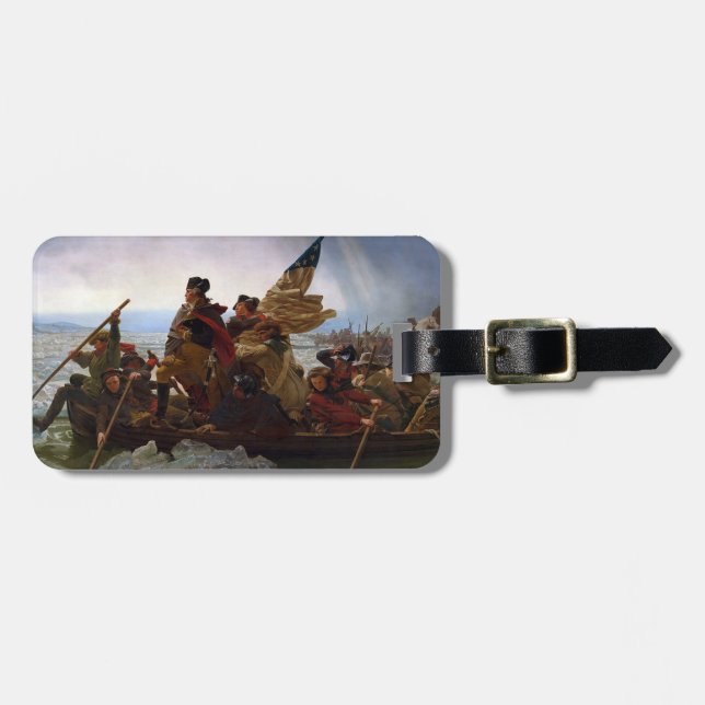 Washington Crossing Delaware Art Luggage Tag (Front Horizontal)