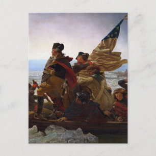 Washington Crossing Delaware Art Postcard