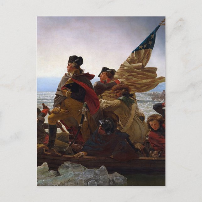 Washington Crossing Delaware Art Postcard (Front)