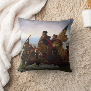 Washington Crossing Delaware Art Throw Pillow