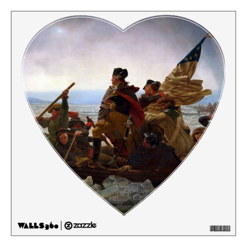 Washington Crossing Delaware Patriotic Painting Wall Decal