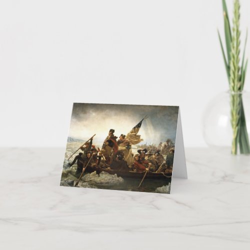 Washington Crossing the Delaware _ 1851 Card