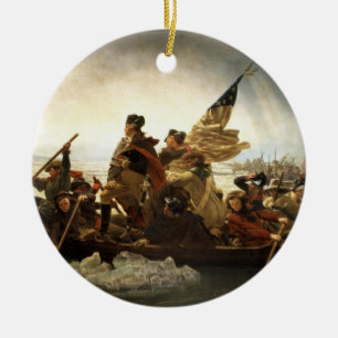 Washington Crossing the Delaware - 1851 Ceramic Ornament