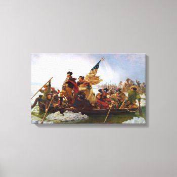 Washington Crossing The Delaware 20" X 16"  1.5"  Canvas Print by s_and_c at Zazzle