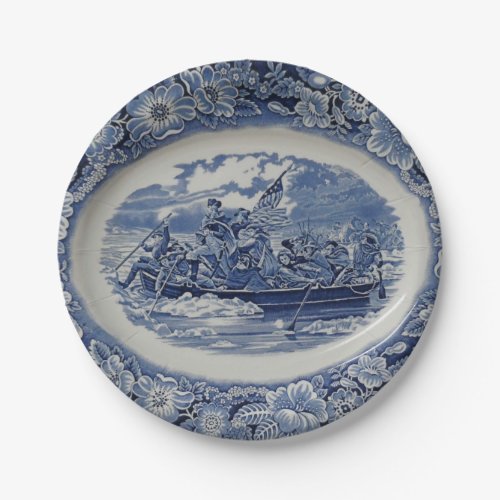 Washington Crossing the Delaware a la Wedgwood Paper Plates